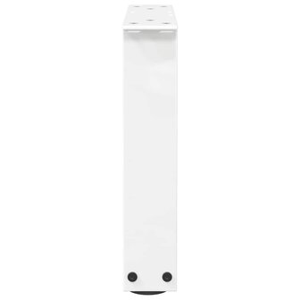 Eettafelpoten 2 st V-vormig 40x(30-31,3) cm staal wit 6