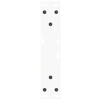 Eettafelpoten 2 st V-vormig 40x(30-31,3) cm staal wit 7