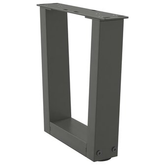 Eettafelpoten 2 st V-vormig 40x(30-31,3) cm staal antraciet 4