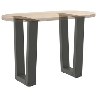 Eettafelpoten 2 st V-vormig 28x(42-43,3) cm staal antraciet 8