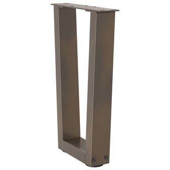 Eettafelpoten 2 st V-vormig 28x(42-43,3) cm staal naturel 4