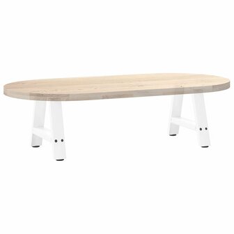 Salontafelpoten 2 st A-vormig 30x(30-31) cm staal wit 8