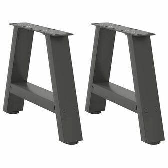 Salontafelpoten 2 st A-vormig 40x(30-31) cm staal antraciet 1
