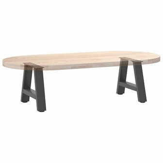 Salontafelpoten 2 st A-vormig 40x(30-31) cm staal antraciet 8