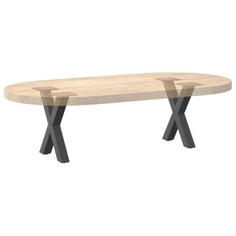 Salontafelpoten 2 st X-vormig 30x(30-31) cm staal antraciet 7