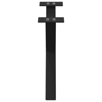 Salontafelpoten 2 st X-vormig 60x(30-31) cm staal zwart 6