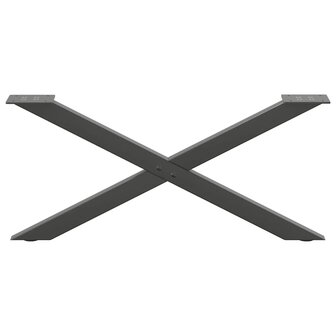 Salontafelpoten 2 st X-vormig 70x(30-31) cm staal antraciet 5