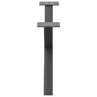 Salontafelpoten 2 st X-vormig 70x(30-31) cm staal antraciet 6