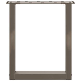 Salontafelpoten 2 st U-vormig 28x(42-43) cm staal naturel 5