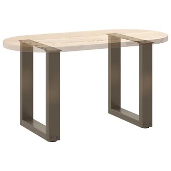 Salontafelpoten 2 st U-vormig 28x(42-43) cm staal naturel 8
