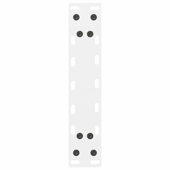 Salontafelpoten 2 st 30x(30-31) cm staal wit 7
