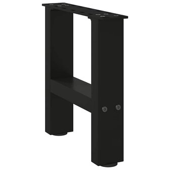 Salontafelpoten 2 st 40x(30-31) cm staal zwart 3