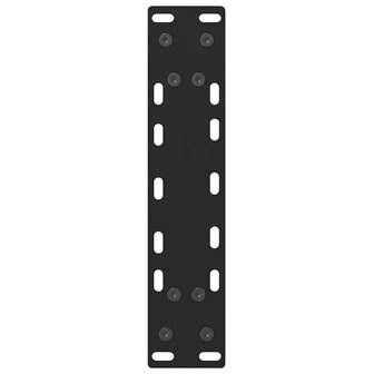 Salontafelpoten 2 st 28x(42-43) cm staal zwart 7