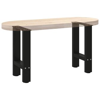 Salontafelpoten 2 st 28x(42-43) cm staal zwart 8