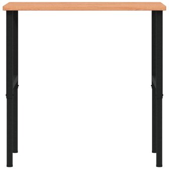 Werkbank rechthoekig 100x60x(71,5-98) cm massief beukenhout 4