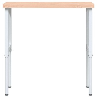 Werkbank rechthoekig 100x60x(73-99,5) cm massief beukenhout 4
