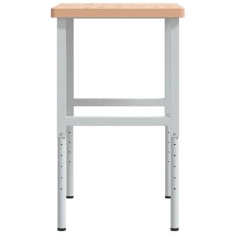 Werkbank rechthoekig 100x60x(73-99,5) cm massief beukenhout 6