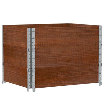 Palletopzetranden 3 st 80x60 cm massief grenenhout bruin 2