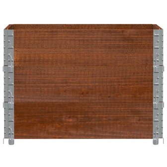 Palletopzetranden 3 st 80x60 cm massief grenenhout bruin 3