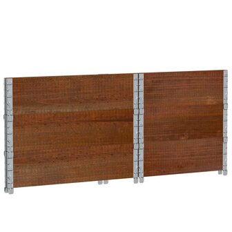 Palletopzetranden 3 st 80x60 cm massief grenenhout bruin 6