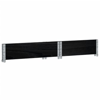 Palletopzetrand 80x60 cm massief grenenhout zwart 6