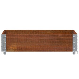 Palletopzetrand 80x60 cm massief grenenhout bruin 3