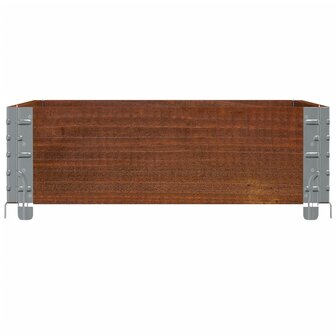 Palletopzetrand 80x60 cm massief grenenhout bruin 4