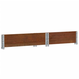 Palletopzetrand 80x60 cm massief grenenhout bruin 6
