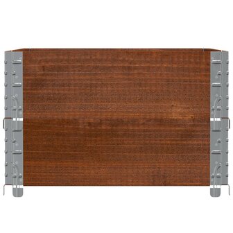 Palletopzetranden 2 st 80x60 cm massief grenenhout bruin 4