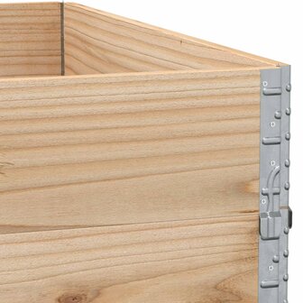Palletopzetranden 2 st 100x100 cm massief grenenhout 7