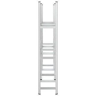 3-laags bandenrekken 2 st 110x40x200 cm staal zilverkleurig 5