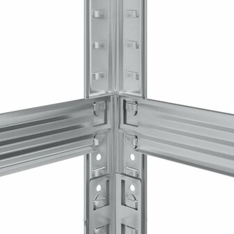 3-laags bandenrekken 2 st 110x40x200 cm staal zilverkleurig 9