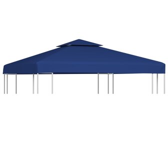 Vervangend tentdoek prieel 310 g/m&sup2; 3x3 m donkerblauw 1