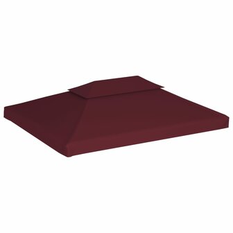 Prieeldak 2-laags 4x3m 310 g/m&sup2; bordeaux 2