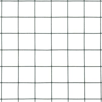Kippengaas 10x1,5 m staal met PVC coating groen 4
