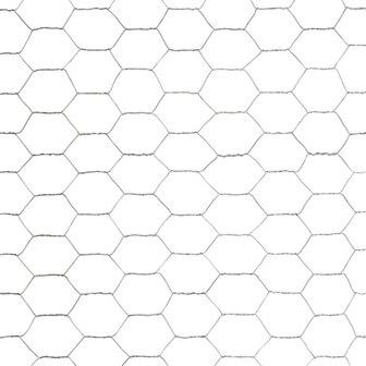 Kippengaas 25x1,2 m gegalvaniseerd staal zilverkleurig 4
