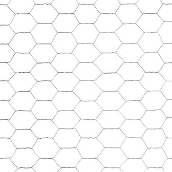 Kippengaas 25x1,2 m gegalvaniseerd staal zilverkleurig 4