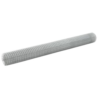 Kippengaas 10x1,5 m gegalvaniseerd staal zilverkleurig 1