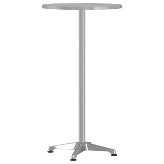 Tuinbartafel in hoogte verstelbaar &Oslash;59,5x70/114,5 cm aluminium 2