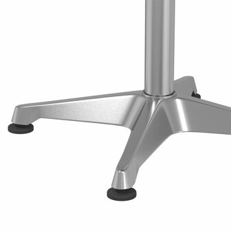 Tuinbartafel in hoogte verstelbaar &Oslash;59,5x70/114,5 cm aluminium 8