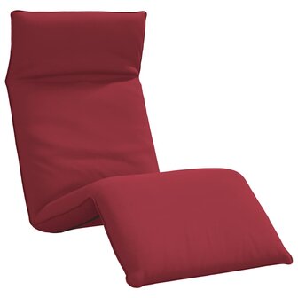 Ligstoel inklapbaar 175x54x8,5 cm oxford stof wijnrood 2