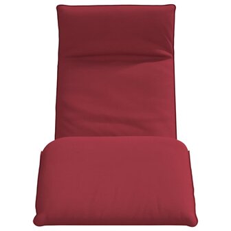 Ligstoel inklapbaar 175x54x8,5 cm oxford stof wijnrood 4