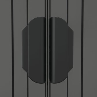 Tuinschuur 192x191x223 cm gegalvaniseerd staal lichtgrijs 7