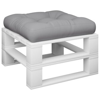 Palletkussen 60x60x12 cm stof grijs 3