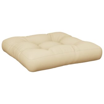 Palletkussen 60x60x12 cm stof beige 2