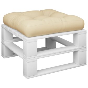 Palletkussen 60x60x12 cm stof beige 3
