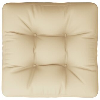 Palletkussen 60x60x12 cm stof beige 6