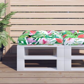 Palletkussen 60x60x12 cm stof meerkleurig 1