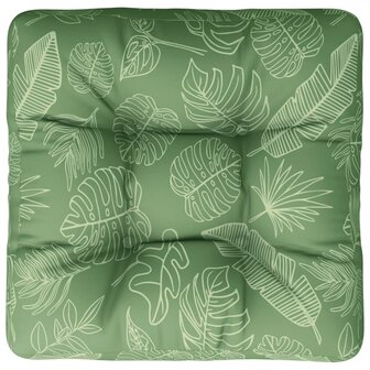 Palletkussen bladpatroon 58x58x10 cm oxford stof 6