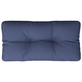 Palletkussen 80x40x12 cm stof marineblauw 6